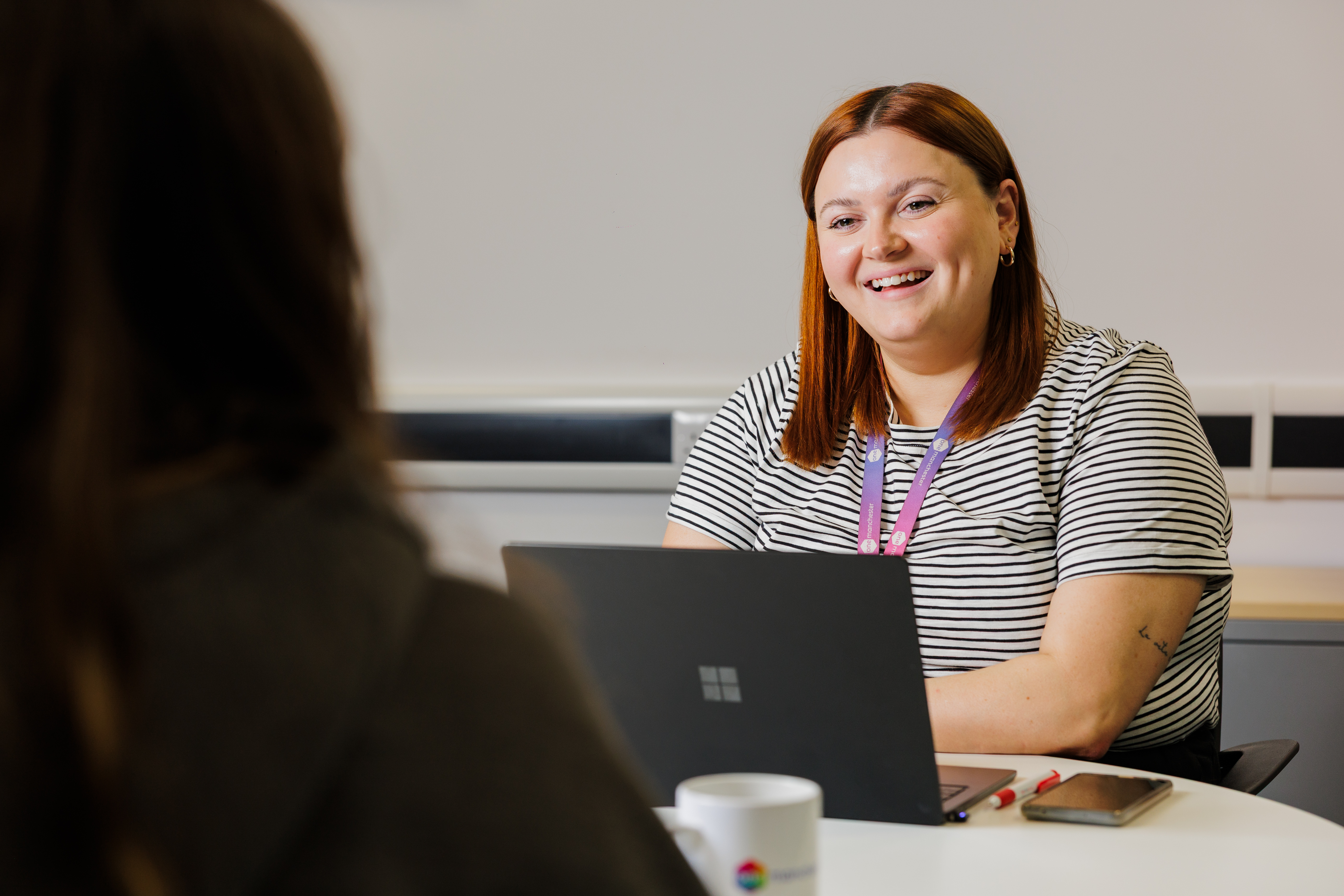 Colleague talking to a customer