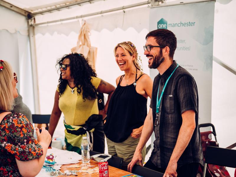 People at event