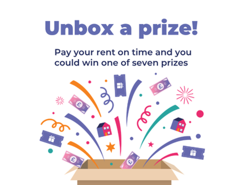 Graphic of unboxing prizes