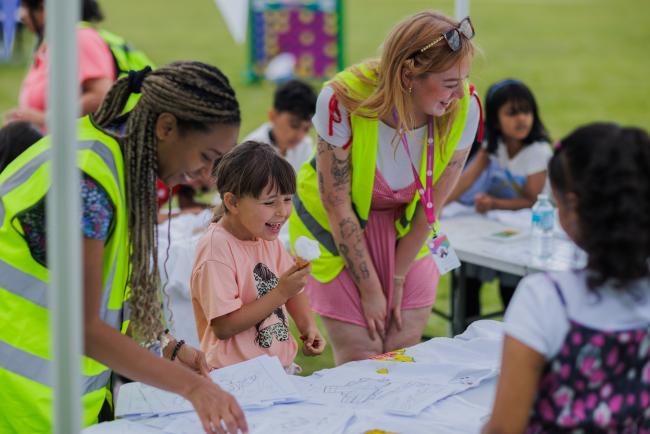 Photo of young people at event